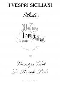 cover Bolero (Vespri Siciliani- Verdi)